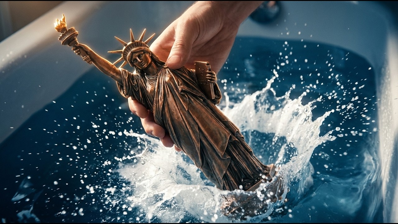 Extreme ASMR World Landmarks Drop in the Bath 🛁 | Oddly Satisfying Splash Reveal (4K, No Talking)