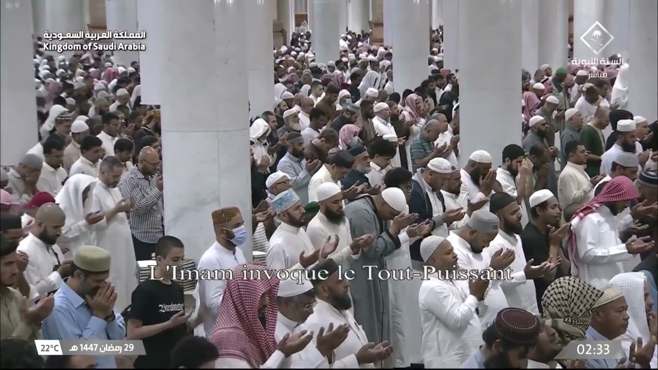 دعاء القنوت من المسجد النبوي بالمدينة المنورة | الشيخ أحمد الحذيفي | ليلة ٢٩ رمضان ١٤٤٧هـ