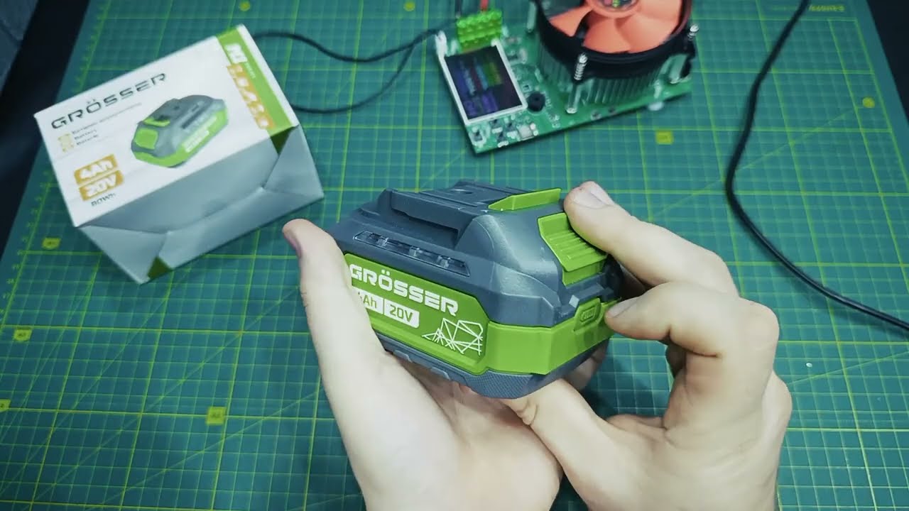 Огляд акумулятора Grösser 4Ah 20V - реальна ємність і внутрішній опір