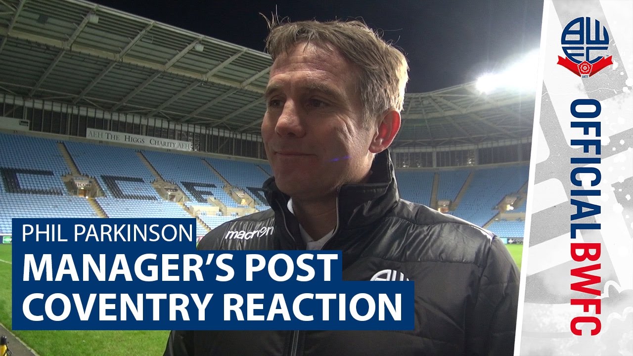 PHIL PARKINSON | Manager's post-Coventry City reaction