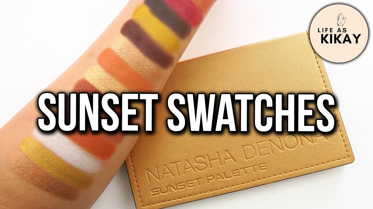 Sunset Palette Swatches (Natasha Denona)