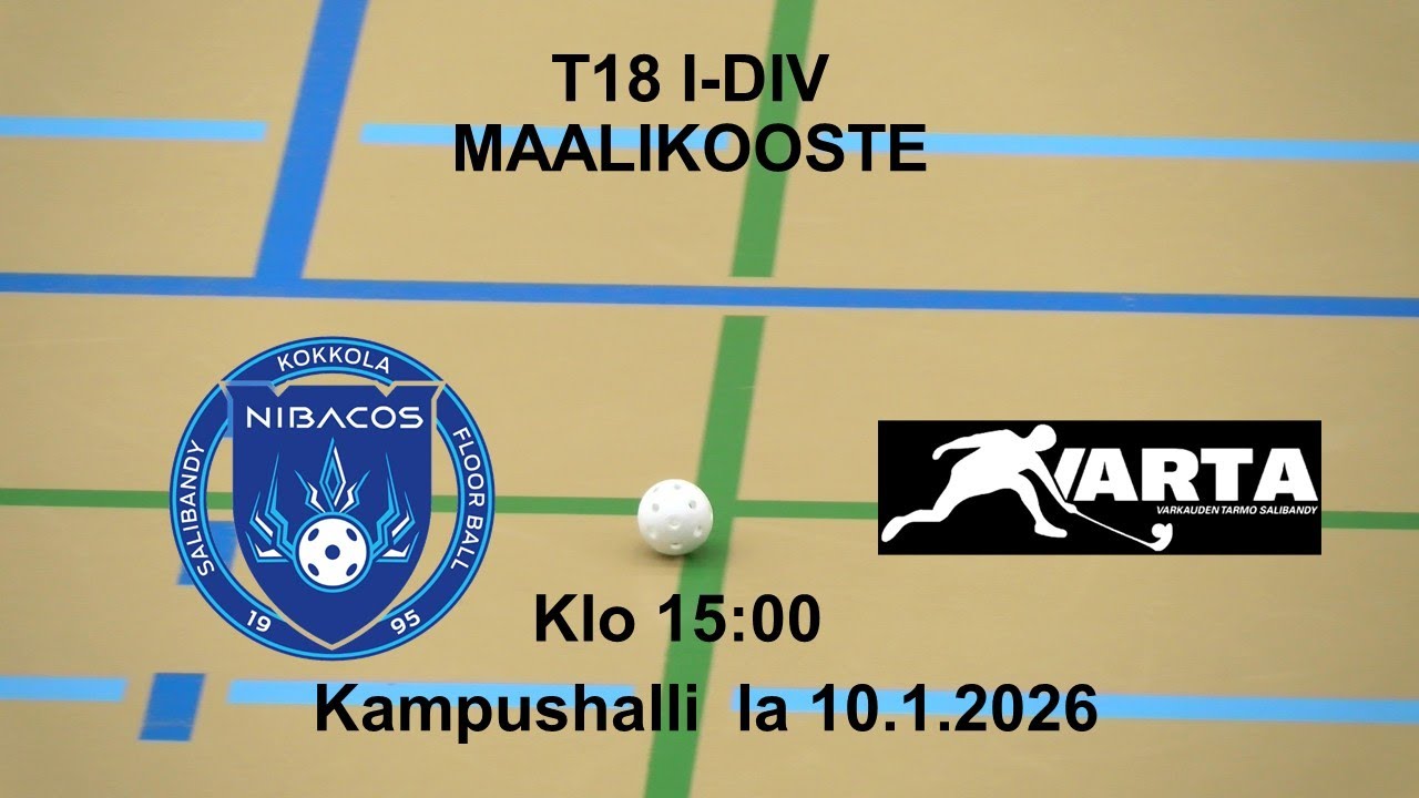 Maalikooste |T18 I-divari Nibacos vs VarTa 10.1.2026