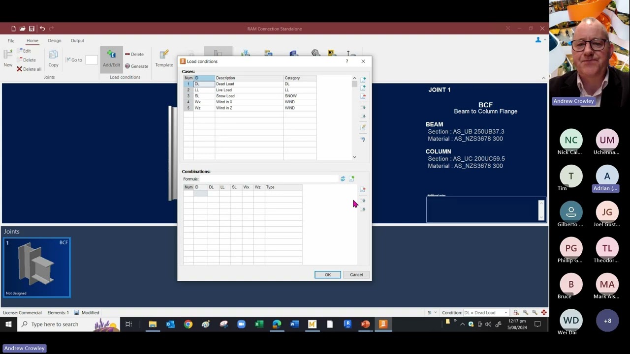 An introduction to Bentley RAM Connection Design Software