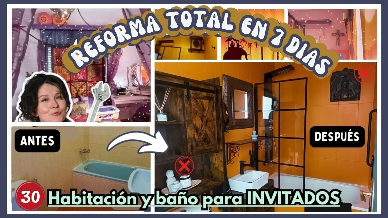🕌🚿 Reforma total SIN OBRA en 7 días: HABITACIÓN + BAÑO para INVITADOS // Por qué elimino sus budas