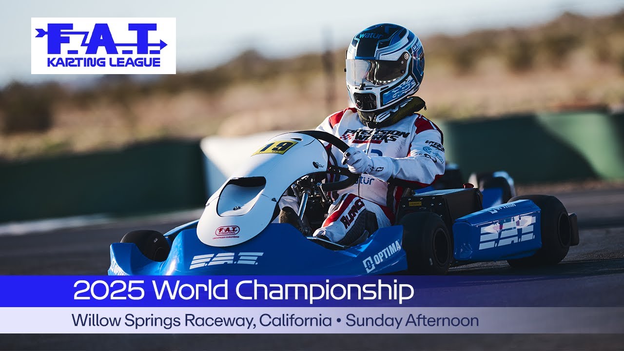 FAT Karting League 2025 World Finals at Willow Springs International Raceway Sunday Afternoon 01