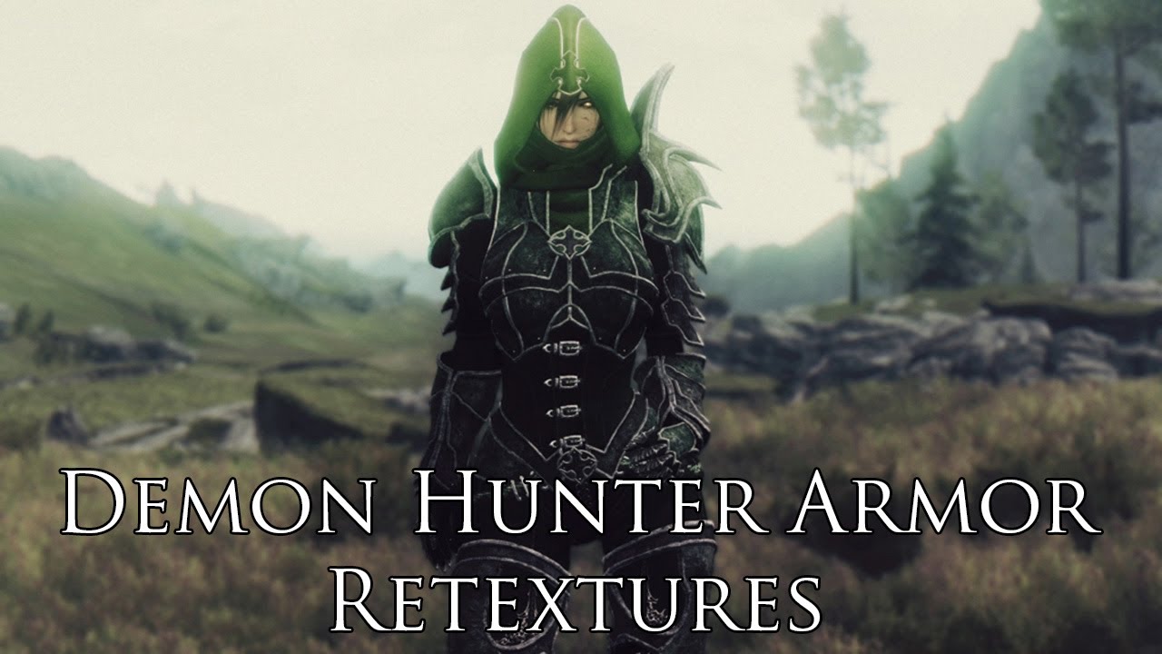 TES V - Skyrim Mods: Demon Hunter Armor - Retextures