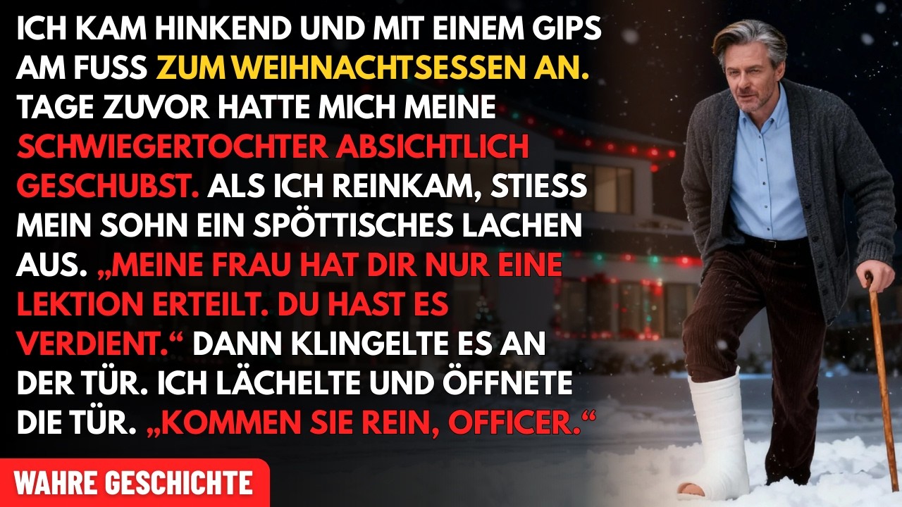 Sohn lacht über meinen gebrochenen Fuß beim Weihnachtsessen: „Meine Frau gab dir eine Lektion!“
