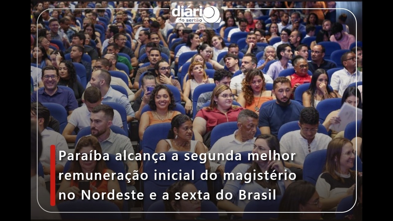 Paraíba alcança a segunda melhor remuneração inicial do magistério no Nordeste e a sexta do Brasil