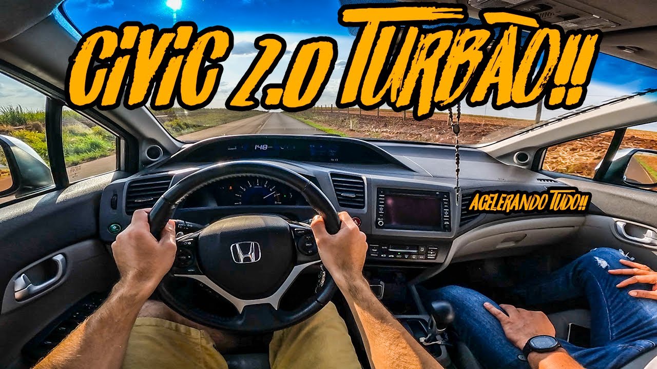 ELE SURPREENDEU E TURBINOU UM CIVIC 2.0 2014!! 🚀🔥FICOU FORTE? MUDOU O CARRO