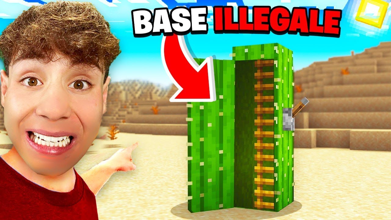 SOPRAVVIVO 100 GIORNI nella BASE ILLEGALE del MIO AMICO in MINECRAFT!