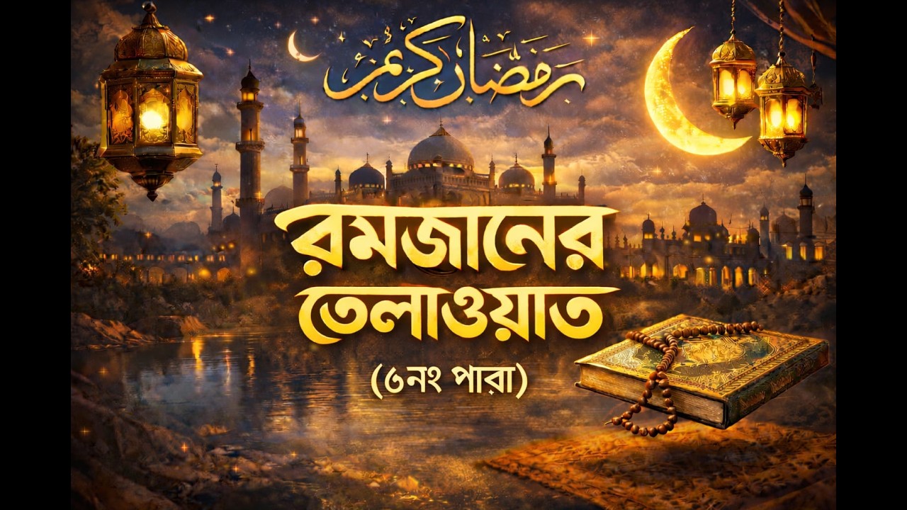 রমযানের তেলাওয়াত | ৬নং পারা।আজ শুনুন পবিত্র কুরআনের ৬ নং পারা তেলাওয়াত।