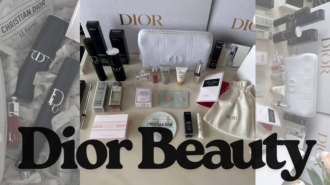 Dior Beauty Haul | ASMR DIOR BEAUTY UNBOXING + SO MANY FREEBIES | glowwithaman #asmr #diorunboxing 