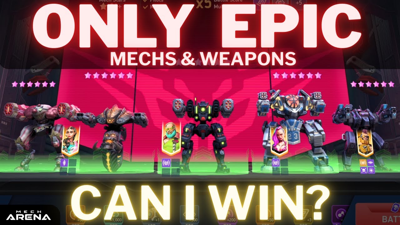 Will I Cook or Get Cooked With EPICS Only? | Hangar Showdown | Mech Arena