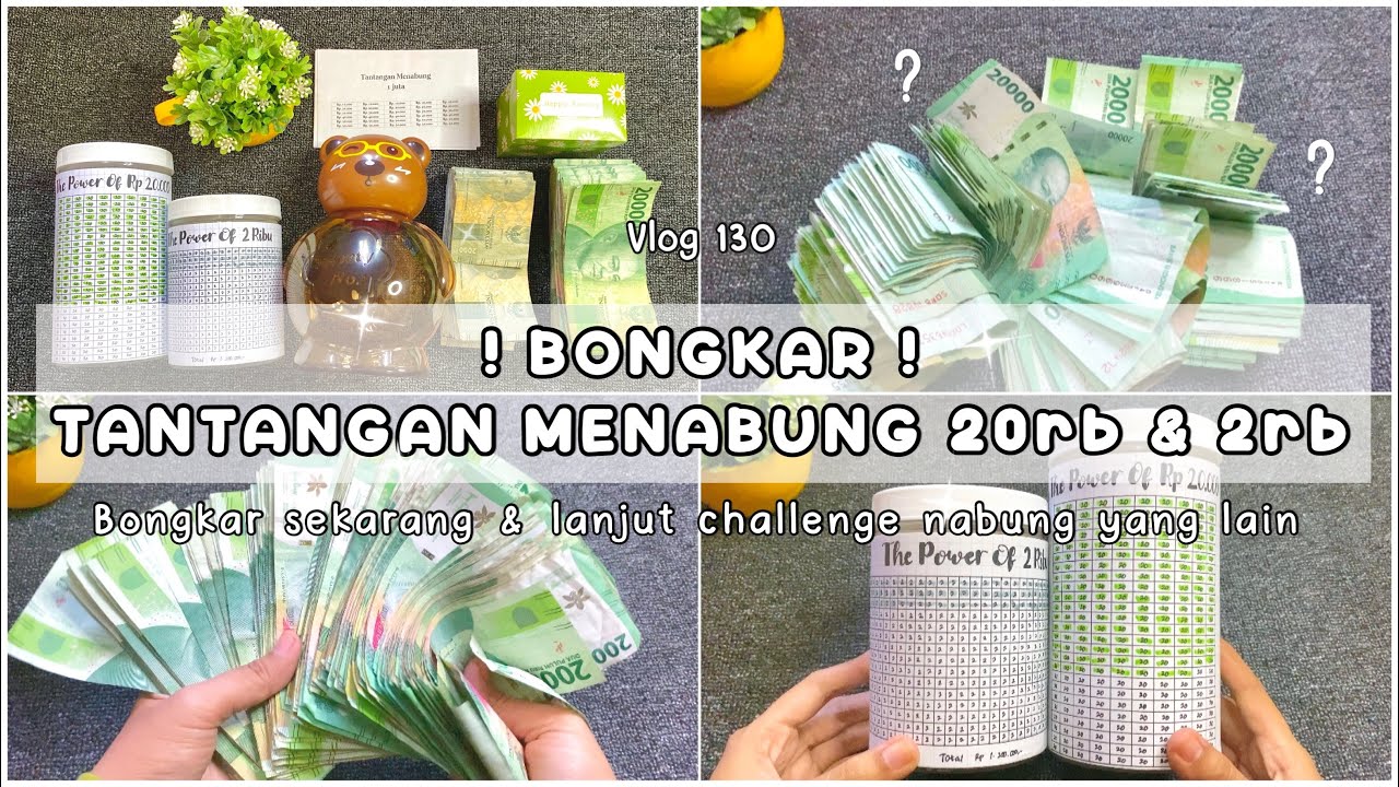 BONGKAR TABUNGAN THE POWER OF 20RIBU & 2 RIBU TAHUN 2023 || Alhamdulillah hasilnya gak nyangka 💸