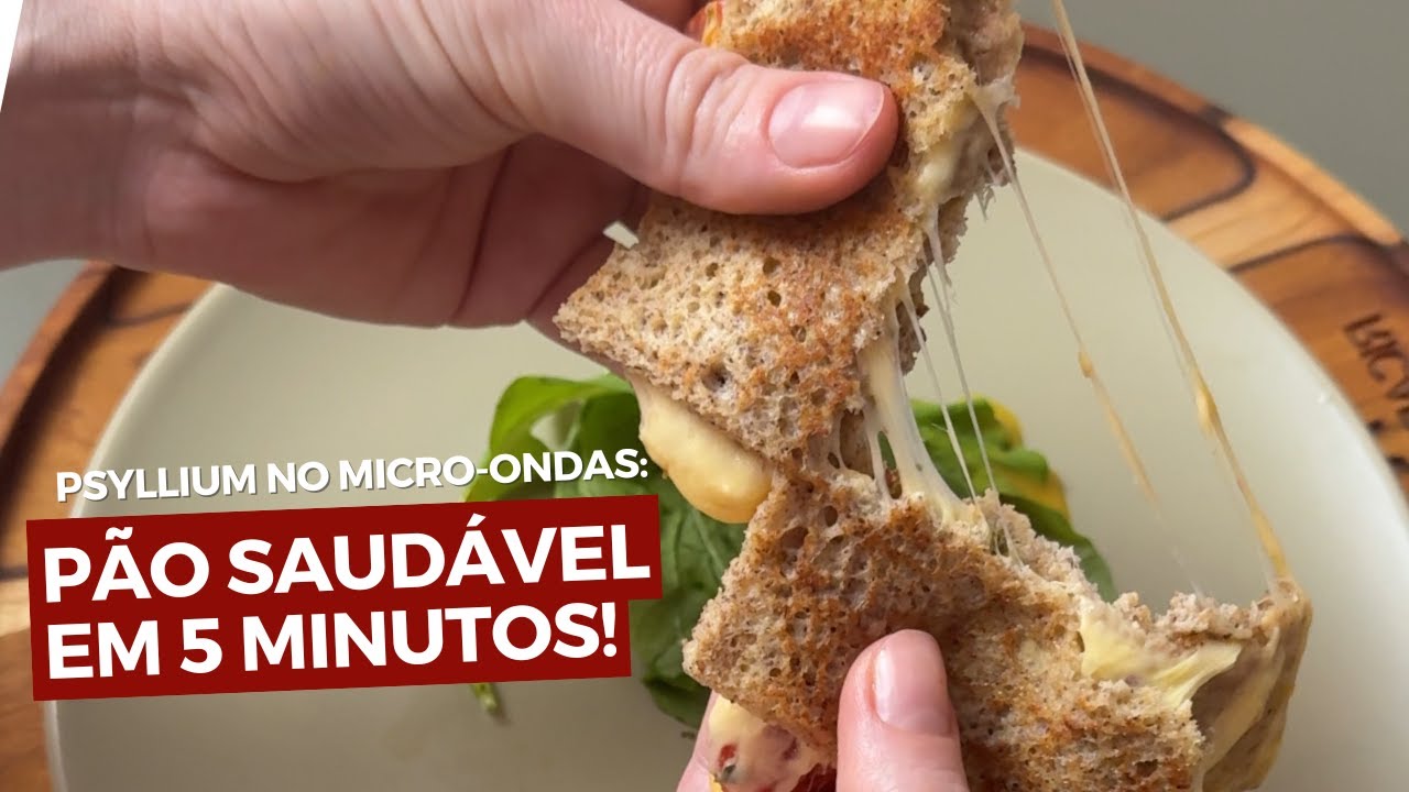Pão de Psyllium no Micro-ondas: Receita Rápida para Emagrecer e Ficar Saudável!