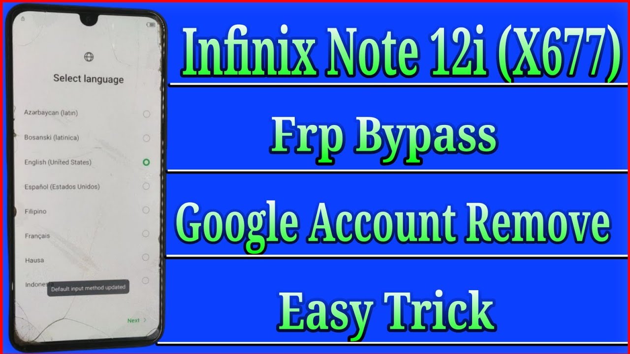infinix Note 12i Frp Bypass || Infinix (X677 ) Google Account Bypass || #smartmobiletech