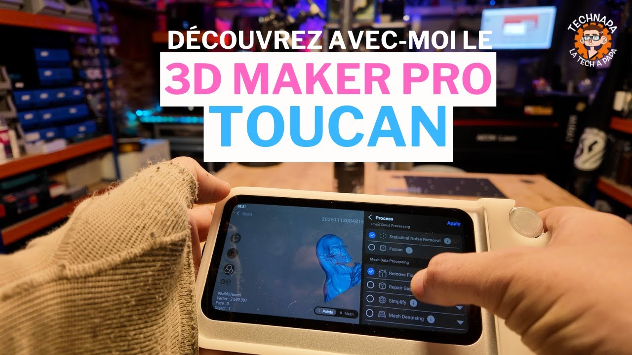 Découvrez avec moi le 3DMakerpro Toucan 3D Scanner