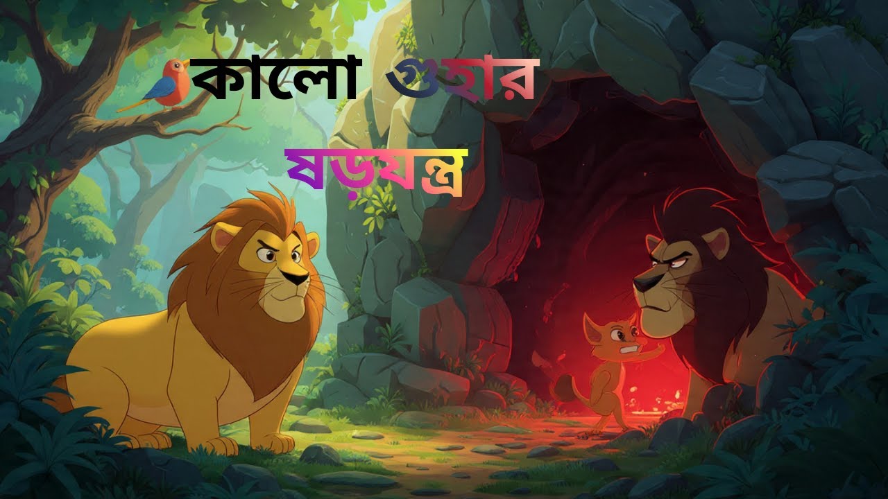 “রাজা শেরবীর ও কালো গুহার ষড়যন্ত্র | পঞ্চতন্ত্রের মন্ত্র | Jungle Moral Story in Bangla 