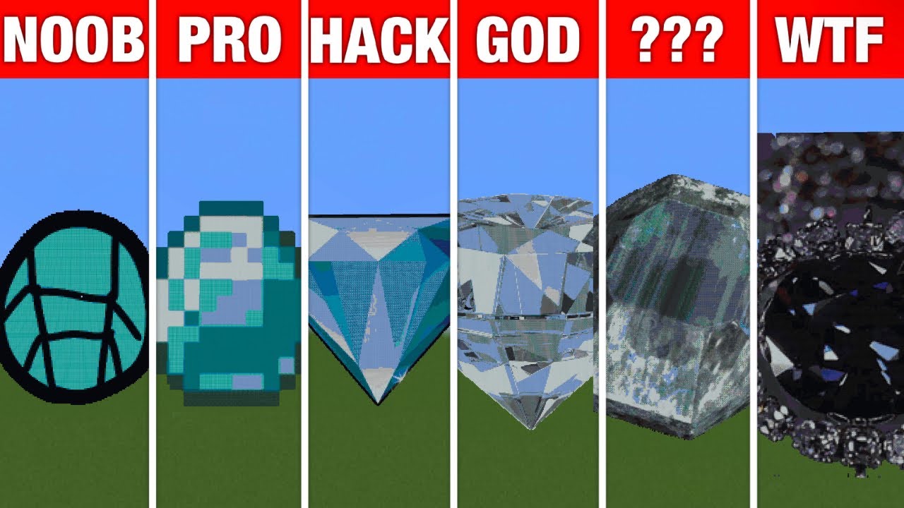 NOOB VS PRO VS HACKER Minecraft Pixel art✨ Diamond