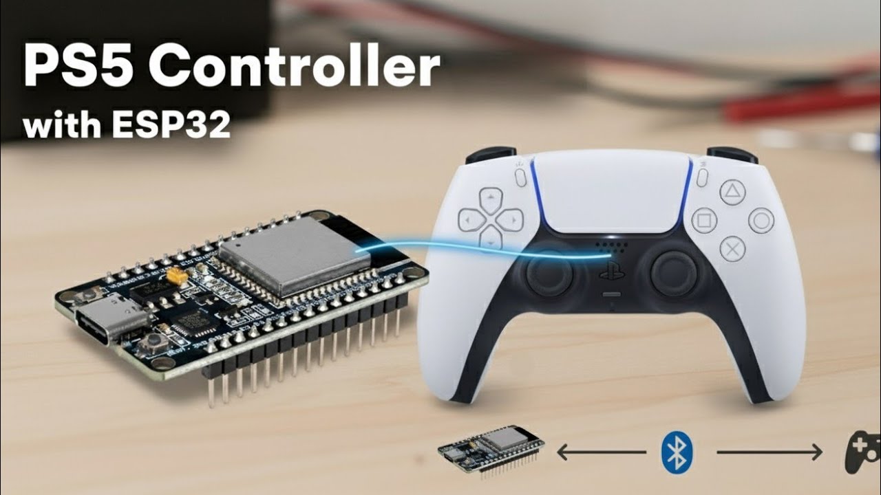 Как подключить контроллер PS5 к ESP32 через Bluetooth