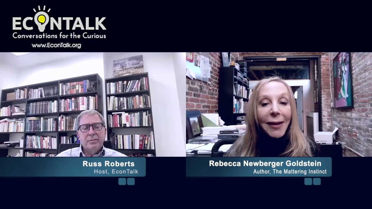 The Mattering Instinct (with Rebecca Newberger Goldstein) 1/12/26