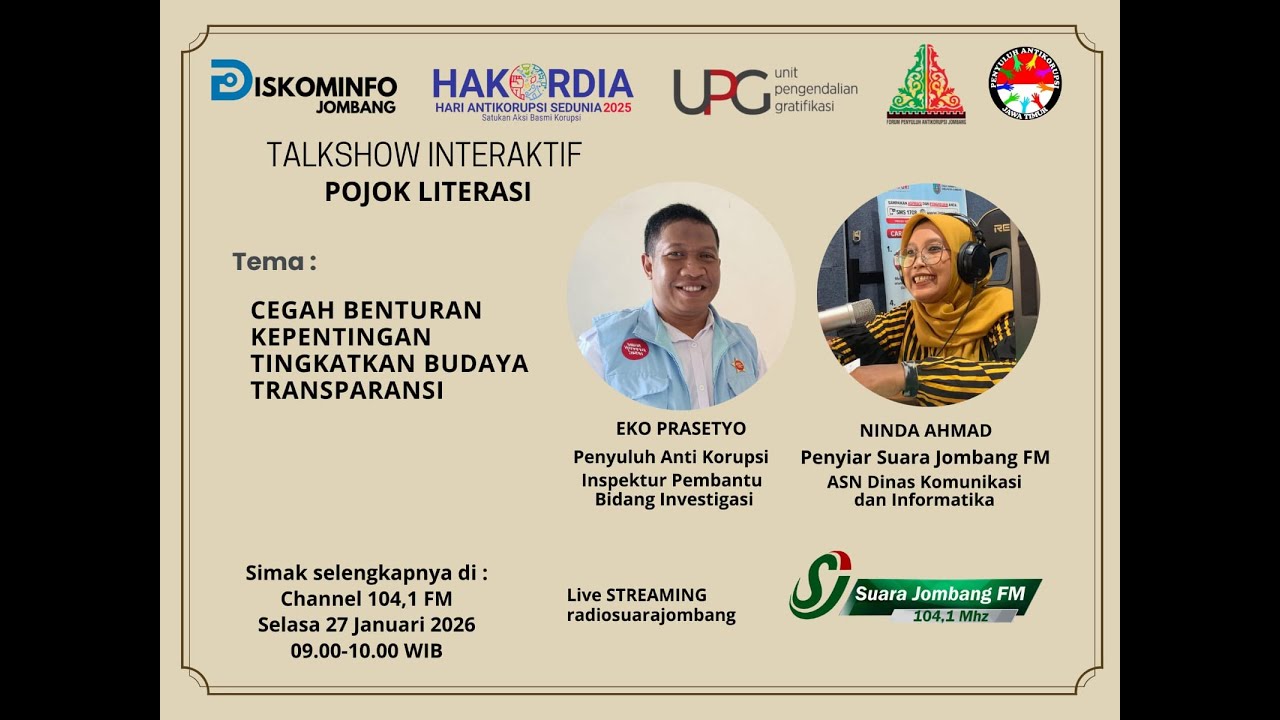 Cegah Benturan Kepentingan, Tingkatkan Budaya Transparansi