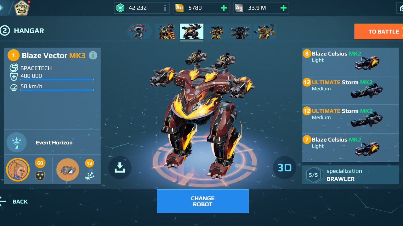 Blaze Vector Ultimate STORM | War robots gameplay 