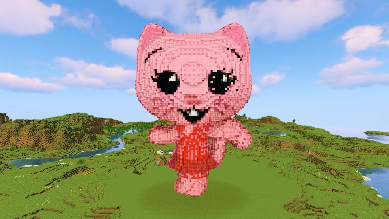 Mei Li 3D Pixel Art Speed Build in Minecraft
