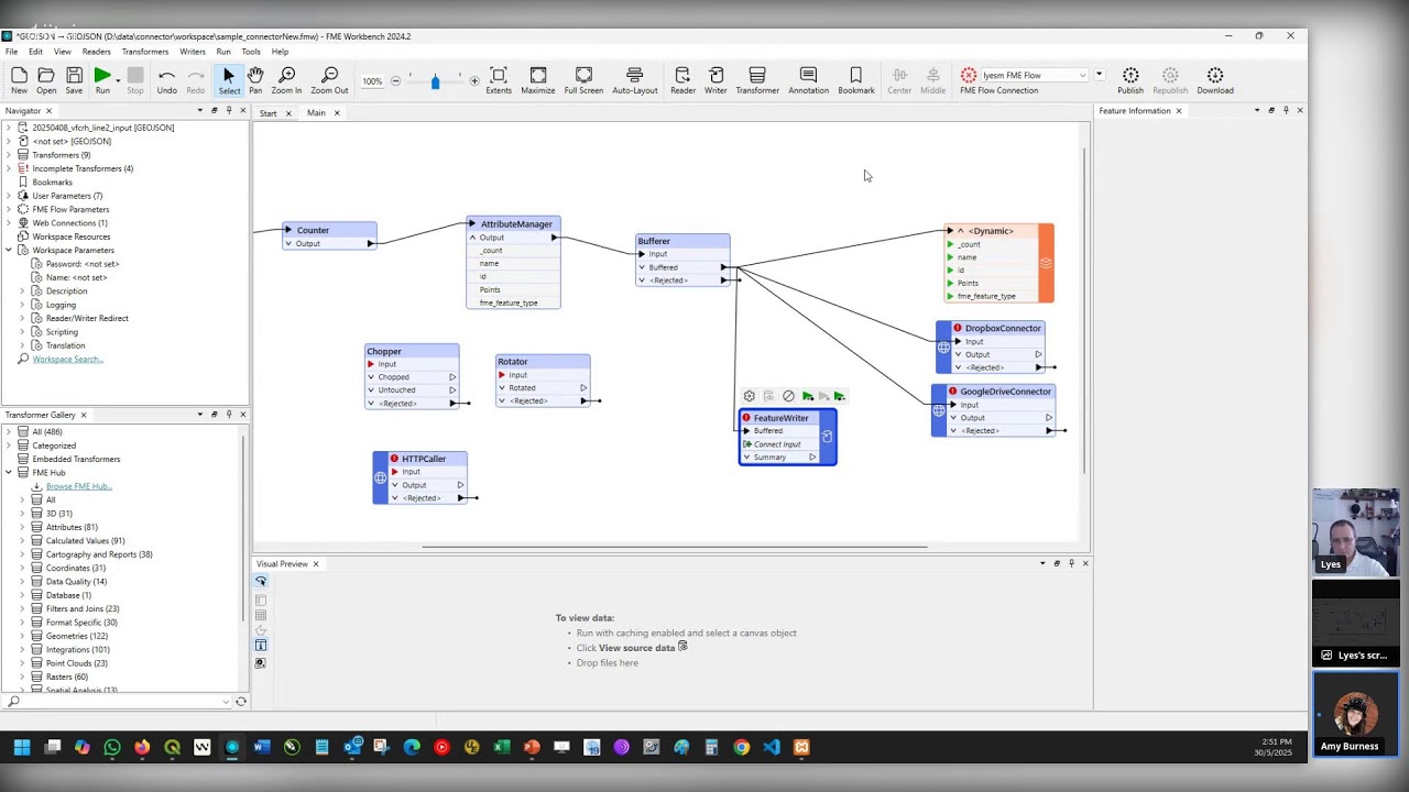 Коннекторы QGIS-FME