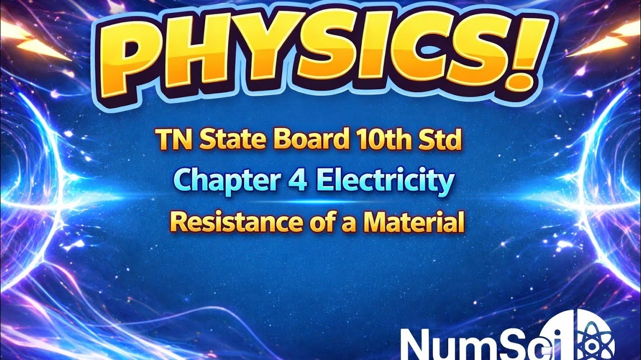 Tn 10th Science Unit 4 Electricity Resistance of a Material #10thscience #10thscienceunit4 
