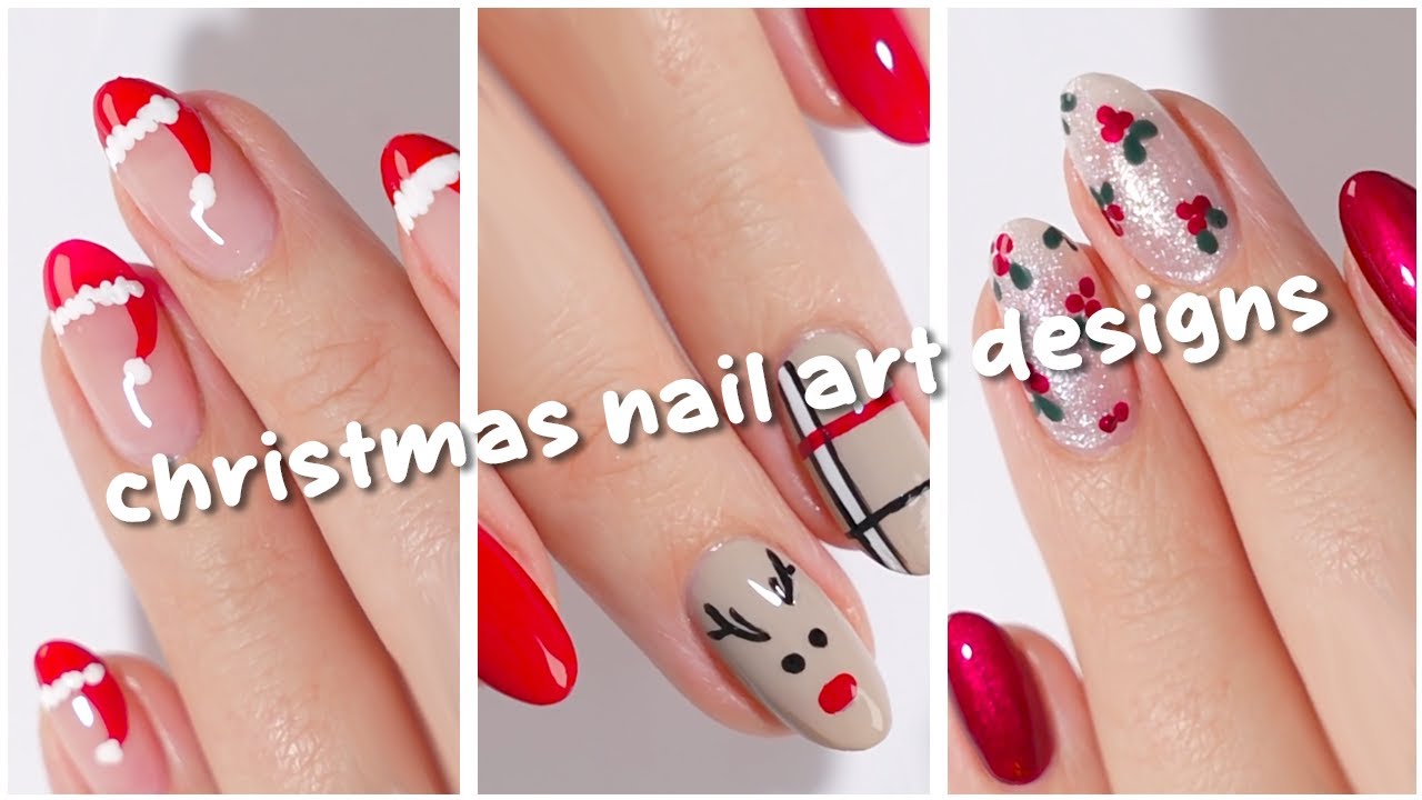 Nail Art Designs For Christmas 🎅🏻 Minimalist & Cute Christmas Nail Art Compilation!
