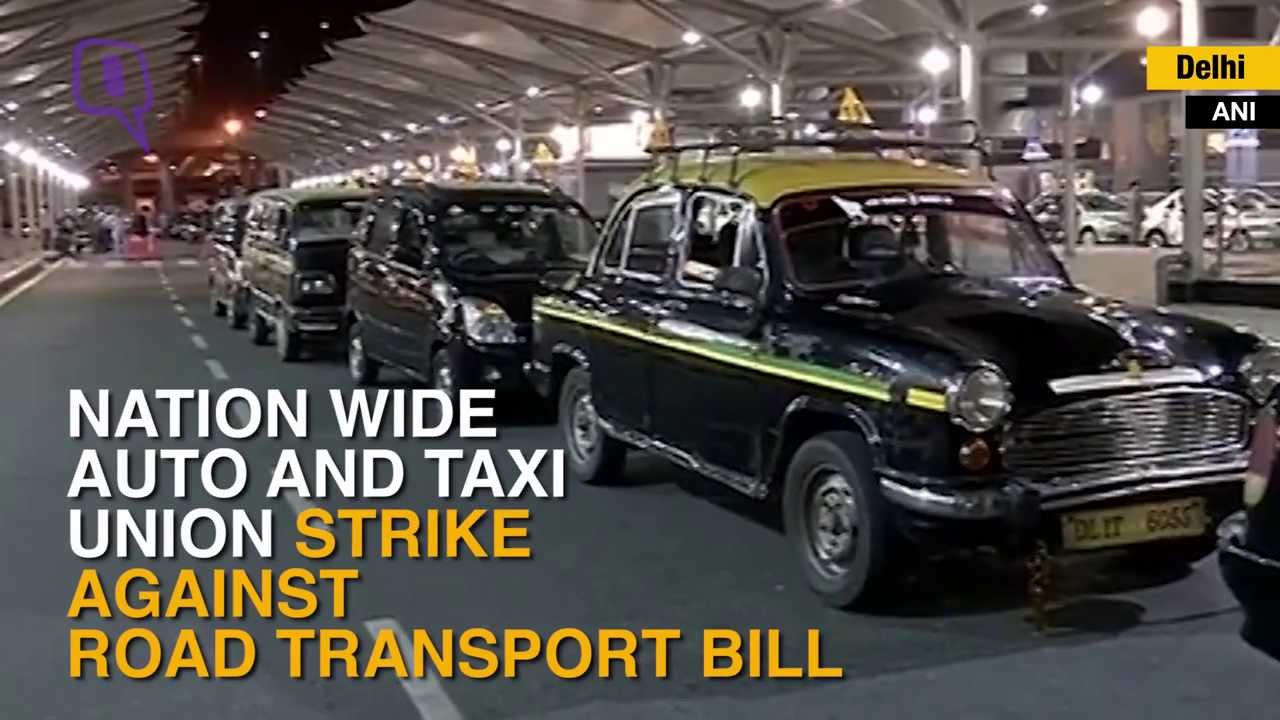 Auto, Taxi Unions in Delhi on Strike Against New Road Bill