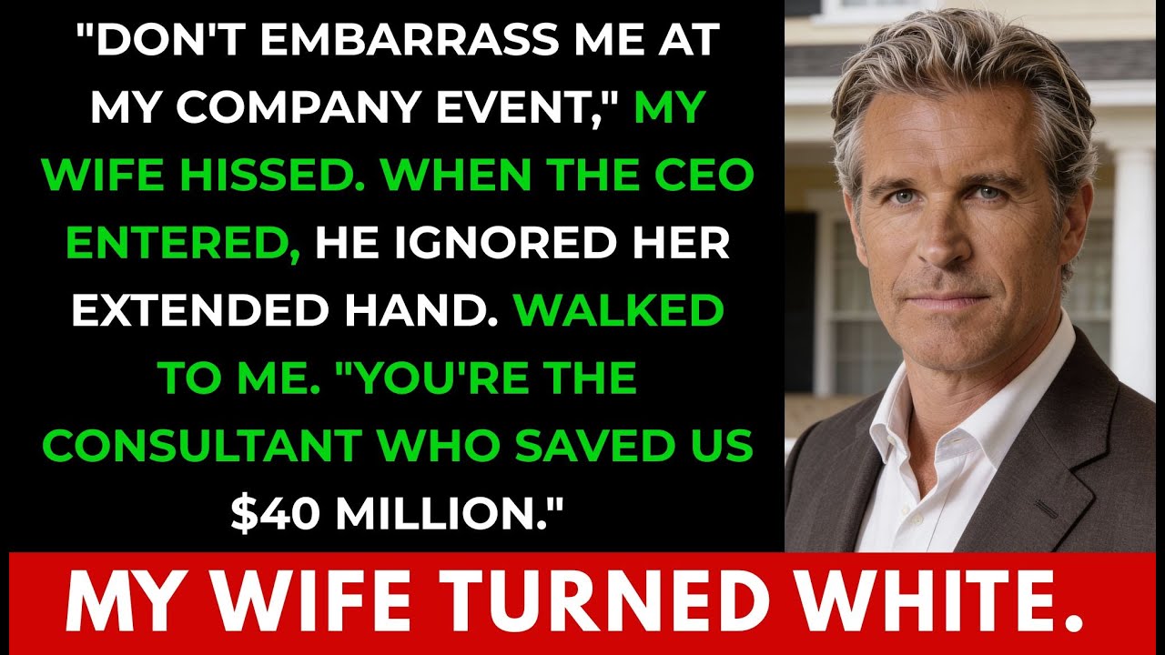 “Don’t Embarrass Me,” My Wife Said… Then The CEO Asked To Speak With Me