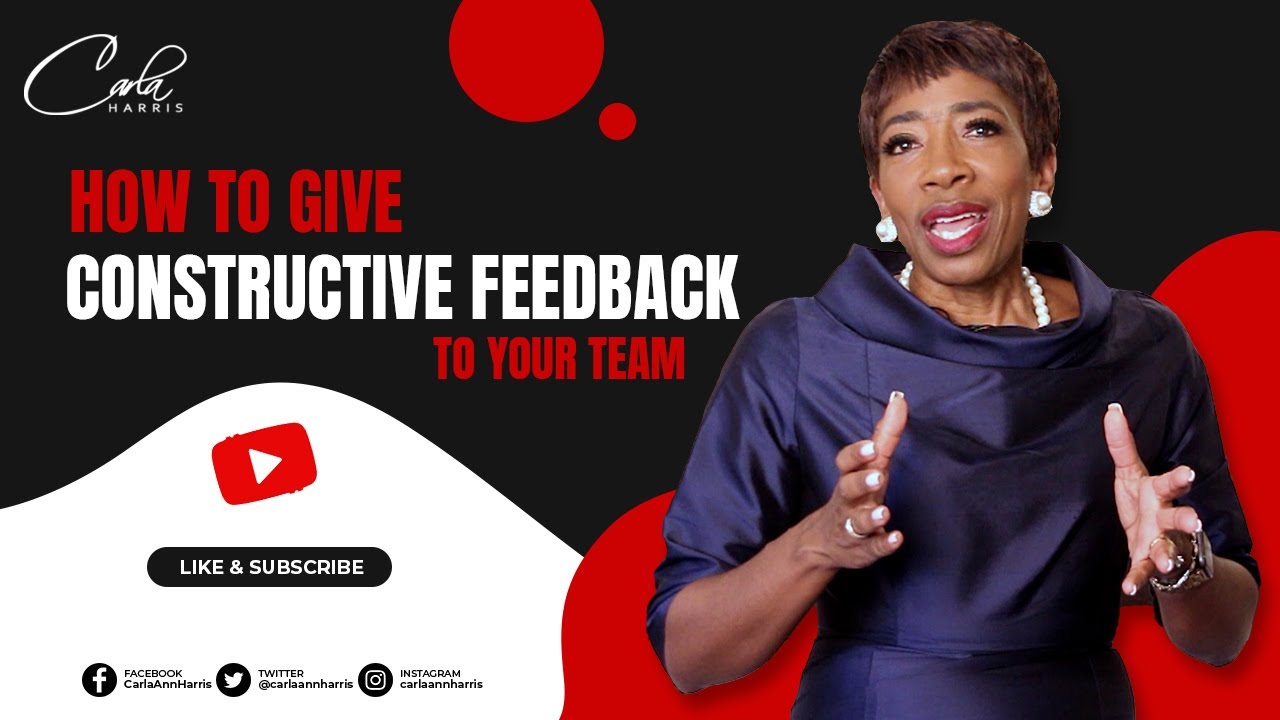 How to give Constructive Feedback to your team