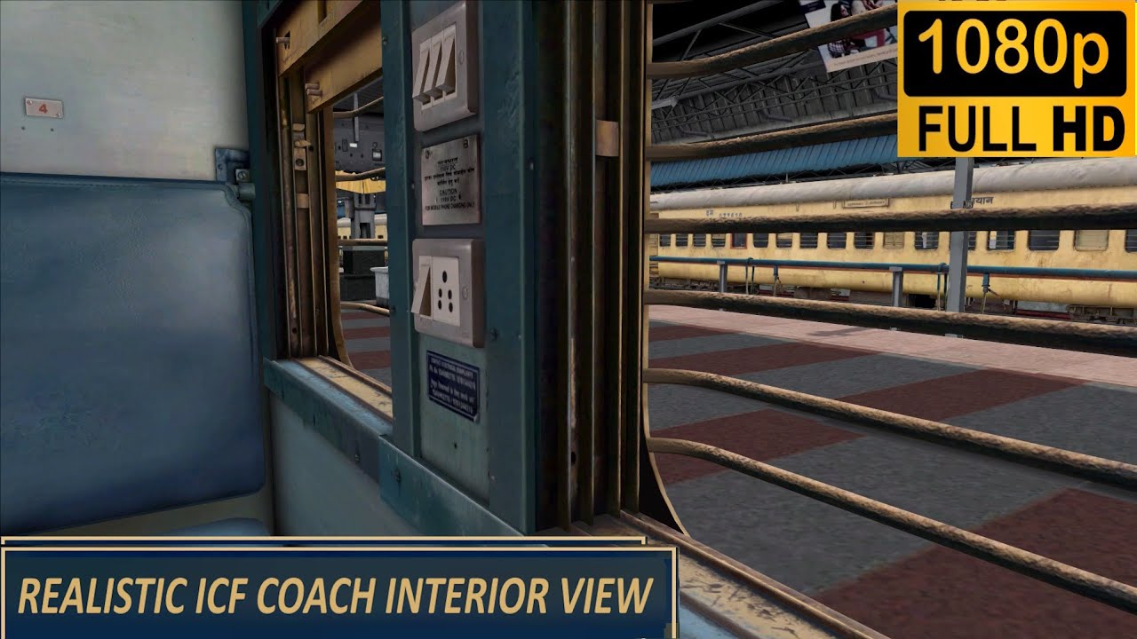 REALISTIC  ICF COACHES WITH INTERIOR VIEW IN TRAIN SIMULATOR CLASSIC| INDOSIMWORLD
