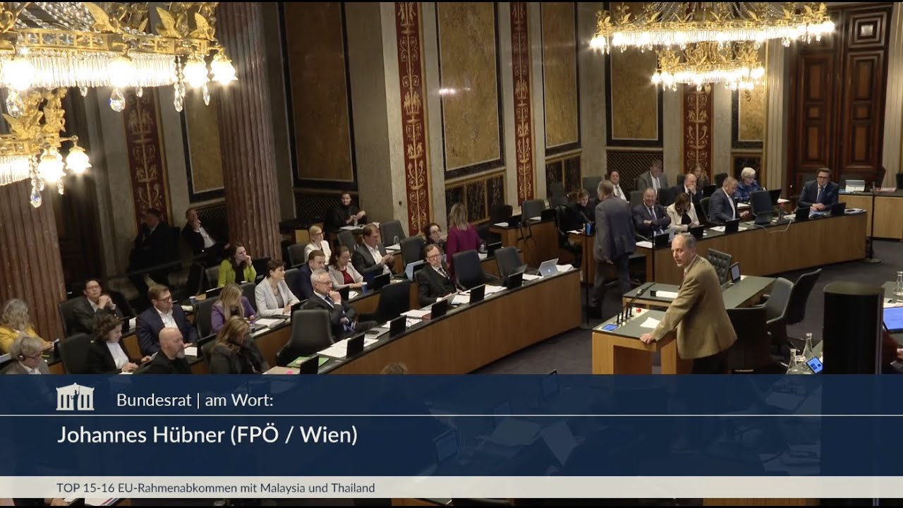 Johannes H&uuml;bner - Rahmenabkommen &uuml;ber Partnerschaft mit Malaysia und Thailand - 14.4.2023