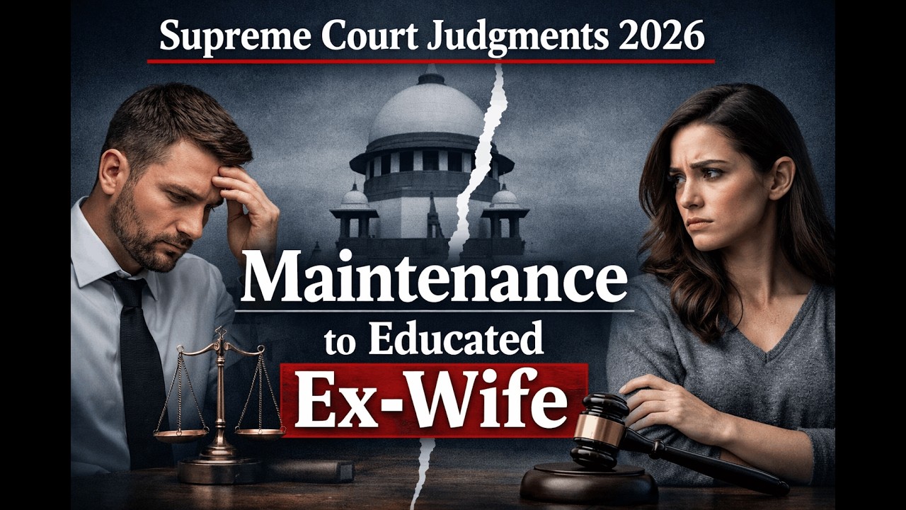 Maintenance to Educated Ex-Wife II 2026 Supreme Court Judgment 24