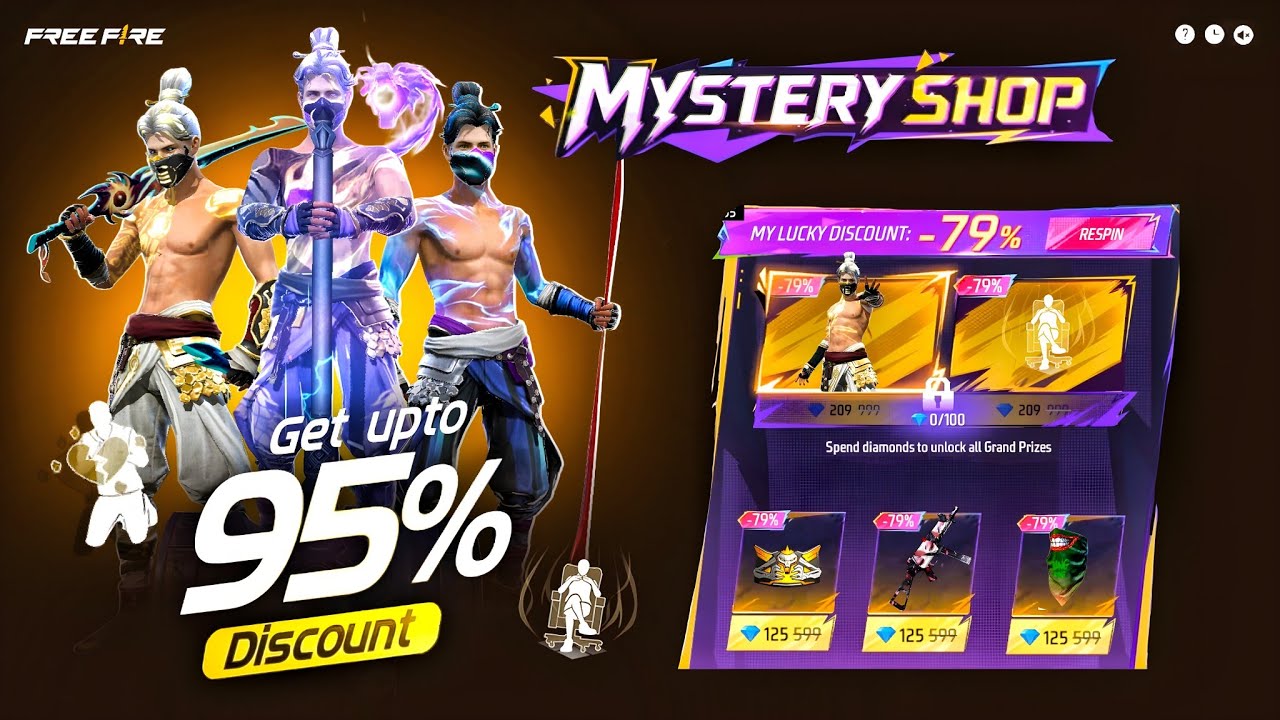 Ob55 Update 💥 Next Mystery Shop Event Free Fire 🤯🥳| golden shade | free fire new event| ff new event