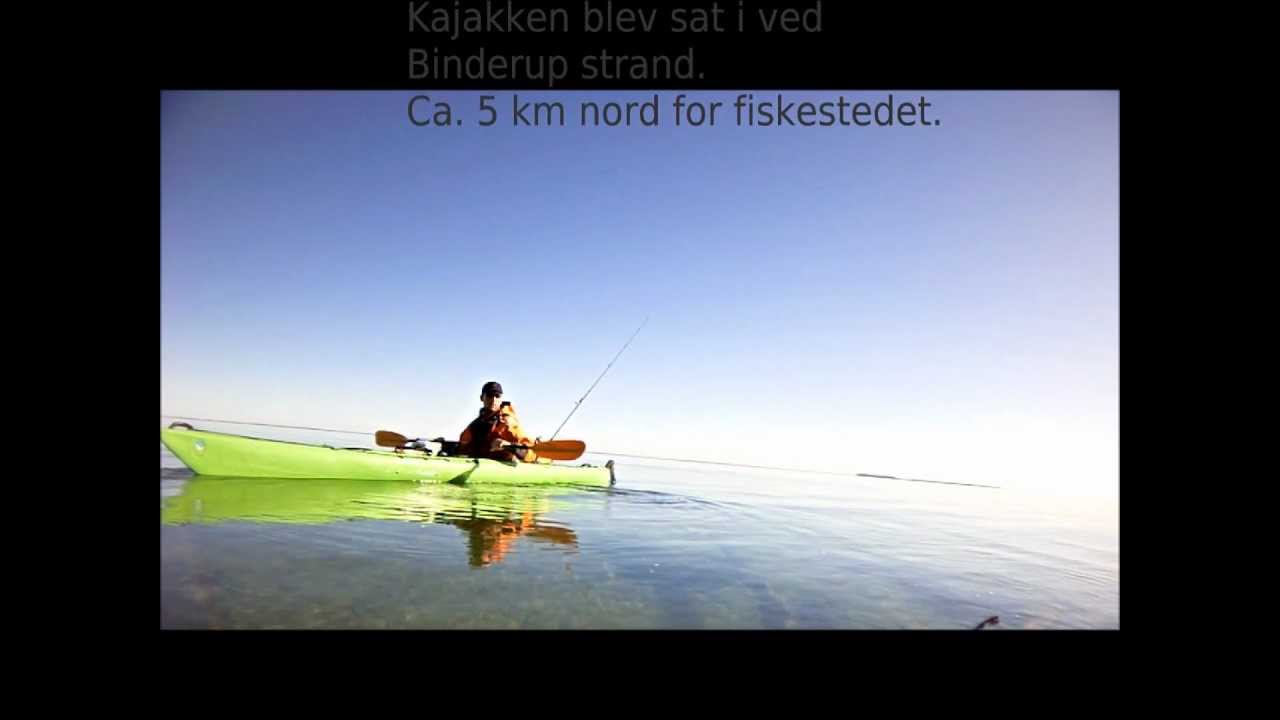Kajak-fiskeri, vinter. Kayak-fishing, winter