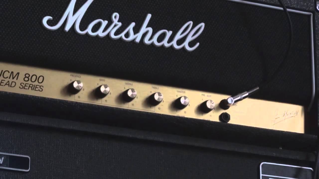 Marshall JCM 800 cranked with MXR ZW 44 + Gibson SG
