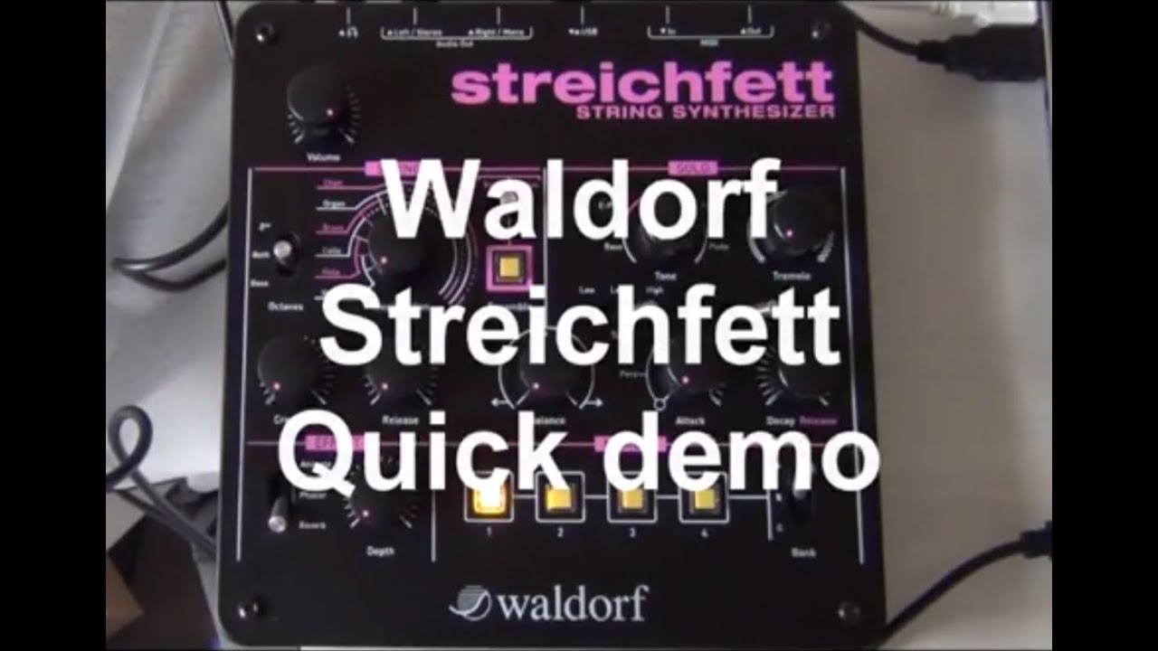Waldorf Streichfett Quick Demo (No talking)