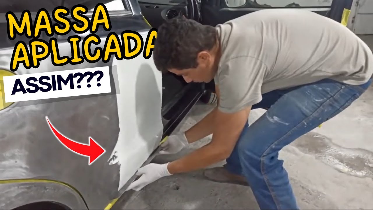 TUDO SOBRE APLICAR MASSA COM REGUA PARA NIVELAR A SUPERFICIE DO CARRO
