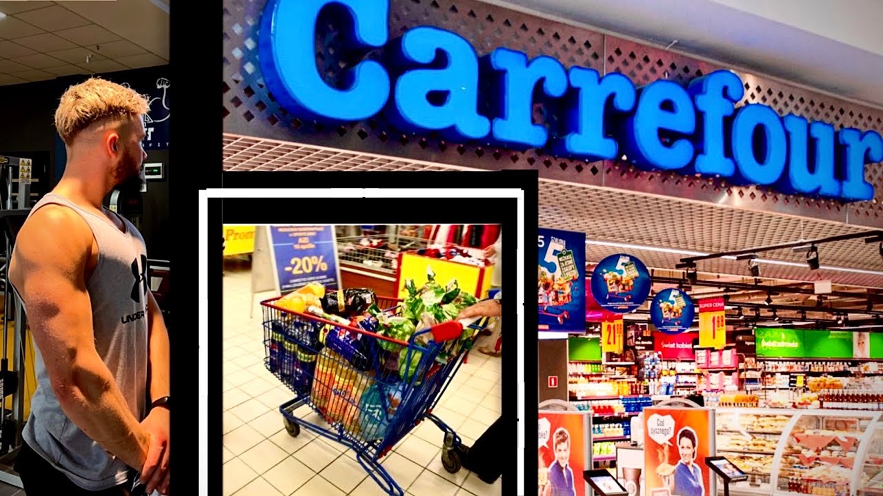 CUMPĂRĂTURI IEFTINE ȘI SĂNĂTOASE DIN CARREFOUR | M-AU LĂSAT SĂ FILMEZ | MASĂ MUSCULARĂ ȘI DEFINIRE
