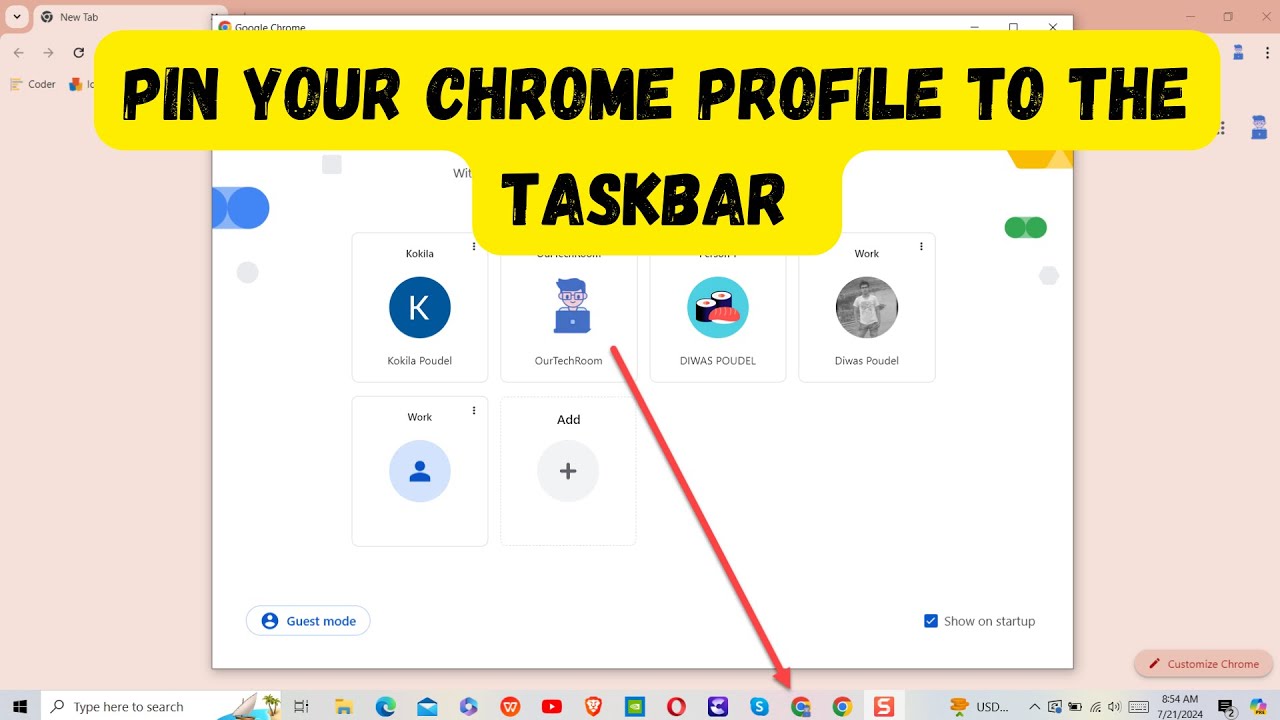 How to Pin Your Chrome Profile to the Taskbar for Easy Access ?