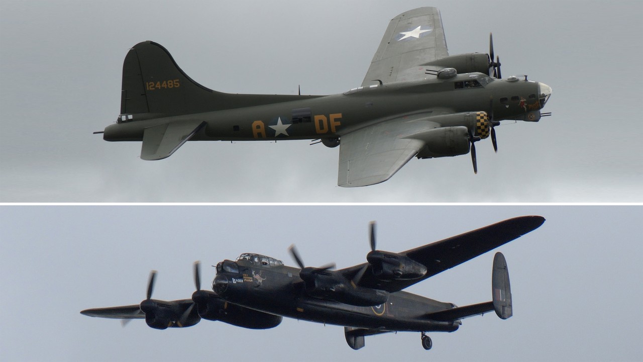 B-17 and Lancaster bombers, other World War 2 aircraft at Midlands Air Festival