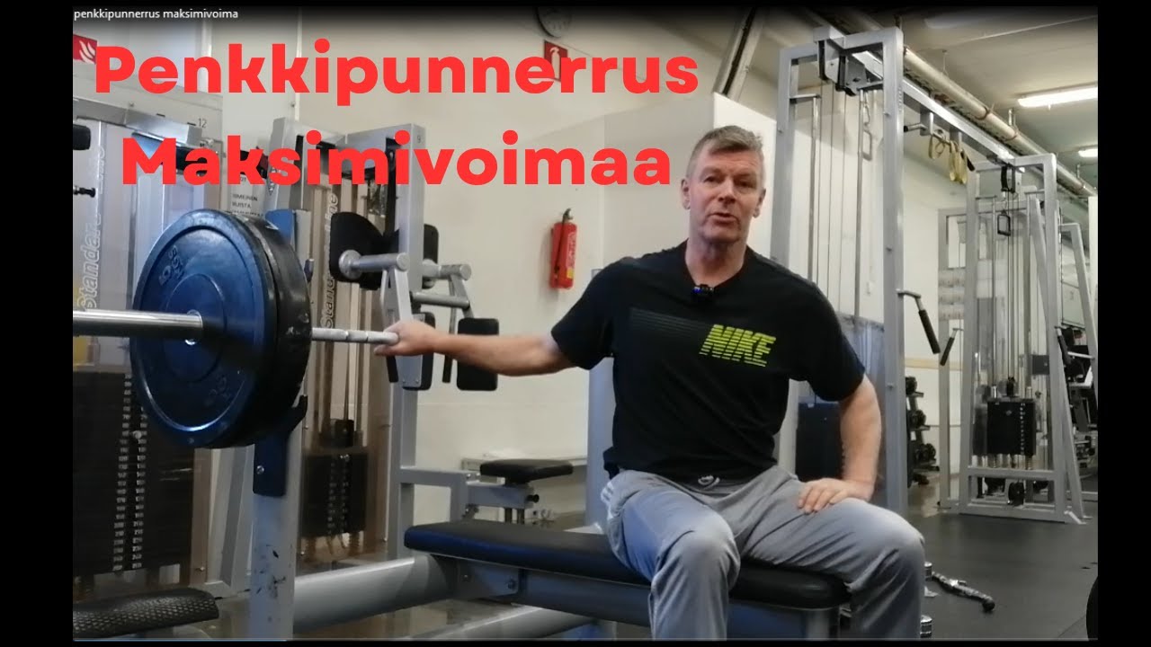 penkkipunnerrus maksimivoimaa
