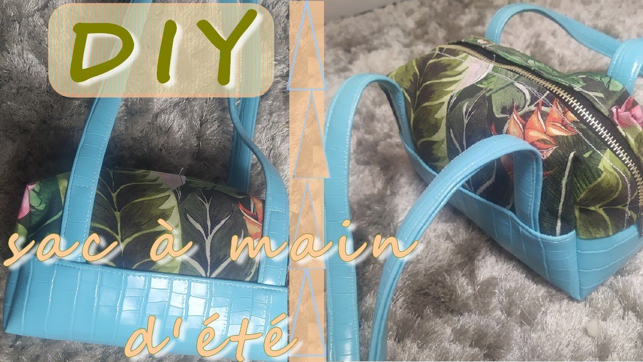 Coudre un sac à main pour cet été, tuto hyper détaillé