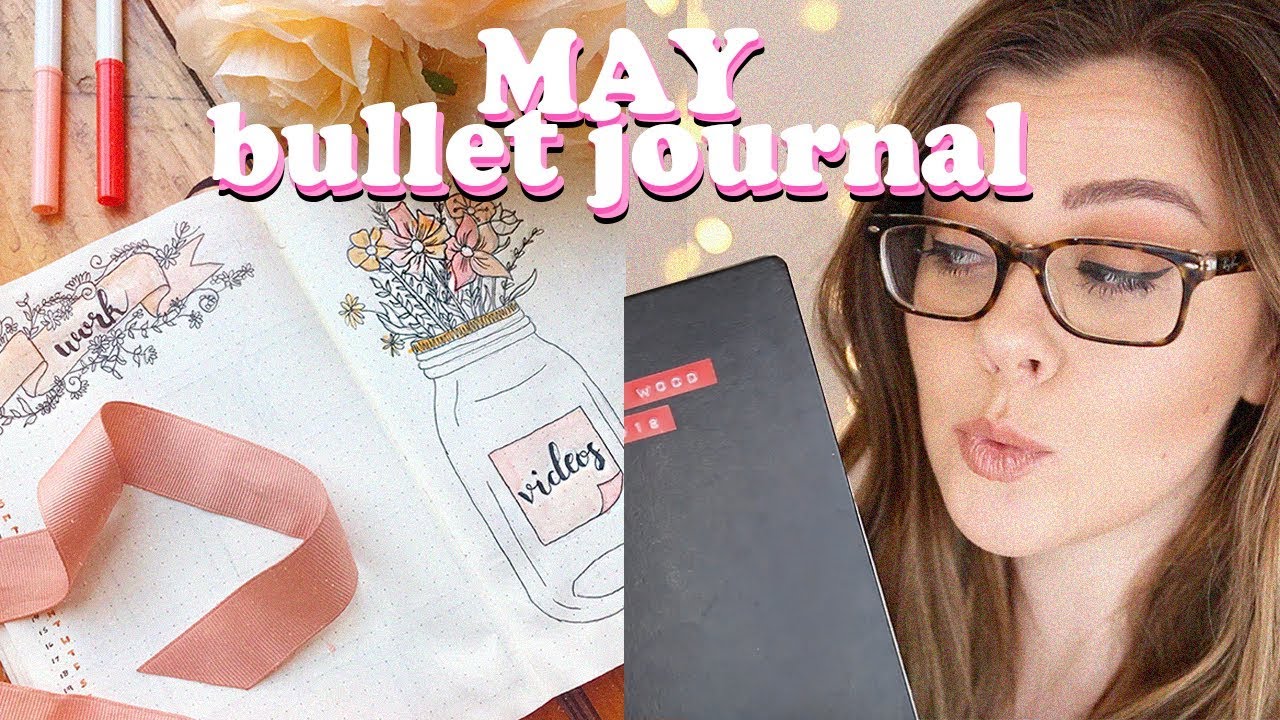 BULLET JOURNAL MAY 2018 - FLORAL THEME SET UP AND LAYOUT | LUCY WOOD