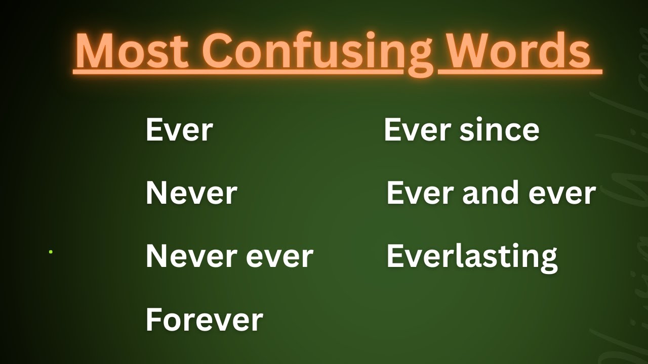 EVER, NEVER, FOREVER & NEVER EVER , EVER AND EVER 🤔 | Correct Use with Examples