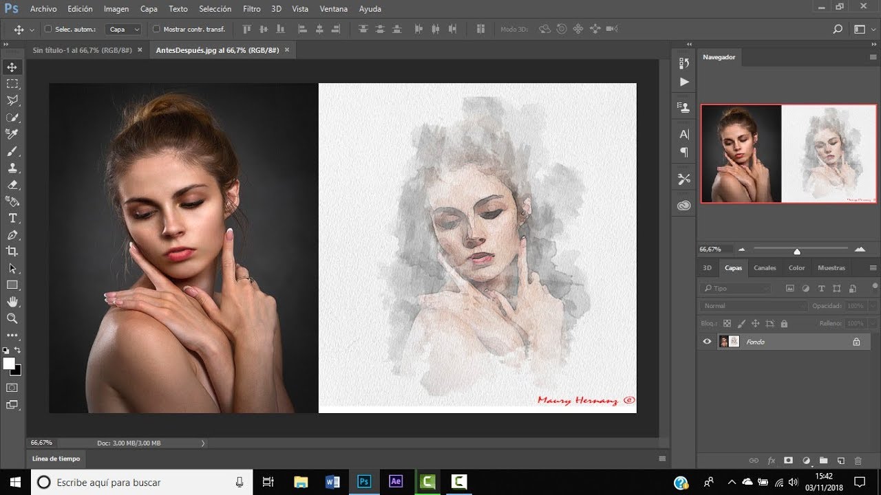 #PHOTOSHOP TUTORIAL: Convierte tu fotografía en una preciosa acuarela